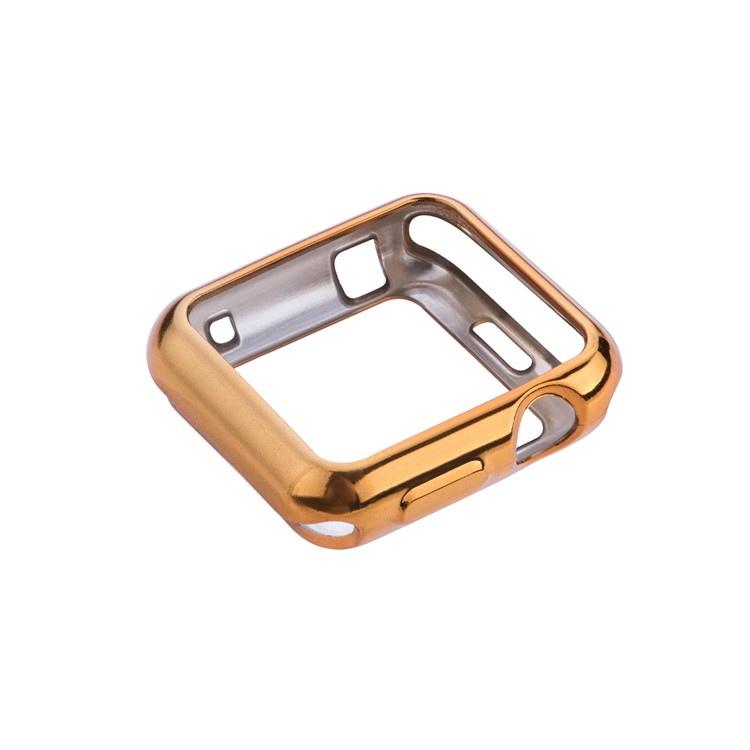 Flexible Electroplating TPU Anti-aging Watch Protector Cover for Apple Watch Series 3 / 2 / 1 38mm - Gold-3