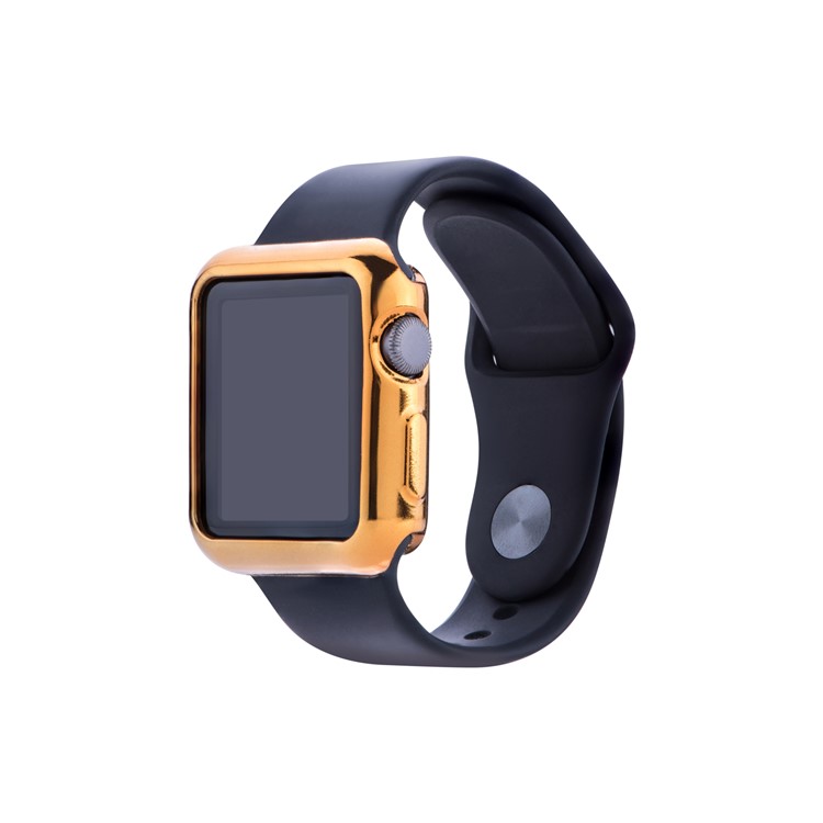 Flexible Electroplating TPU Anti-aging Watch Protector Cover for Apple Watch Series 3 / 2 / 1 38mm - Gold-4