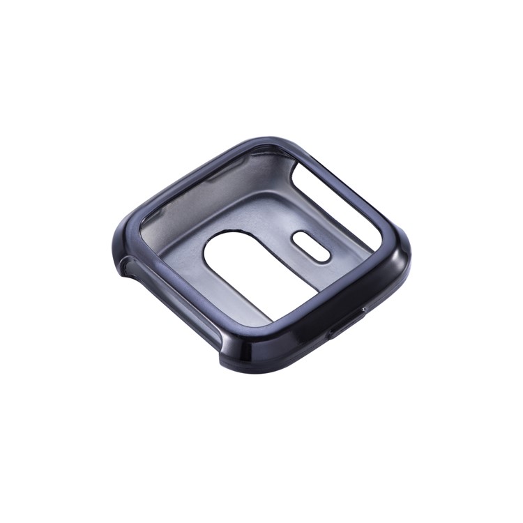 Flexible TPU Anti-aging Electroplating Watch Cover for Fitbit Versa - Black-3