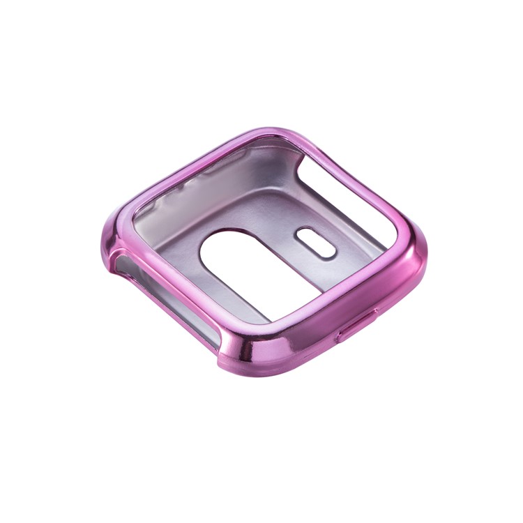 Soft TPU Anti-aging Electroplated Casing for Fitbit Versa - Pink-3