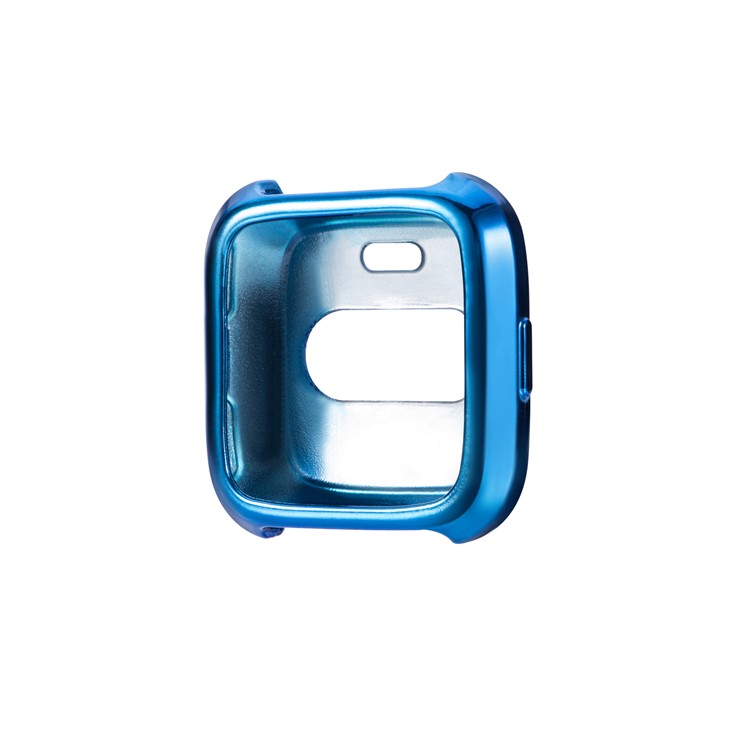 For Fitbit Versa Flexible TPU Anti-aging Electroplating Case - Blue-1