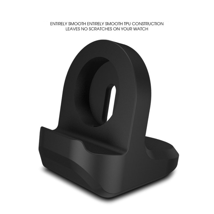 Silicone Charging Stand for Apple Watch Series 3/2/1 38mm & 42mm - Black-3