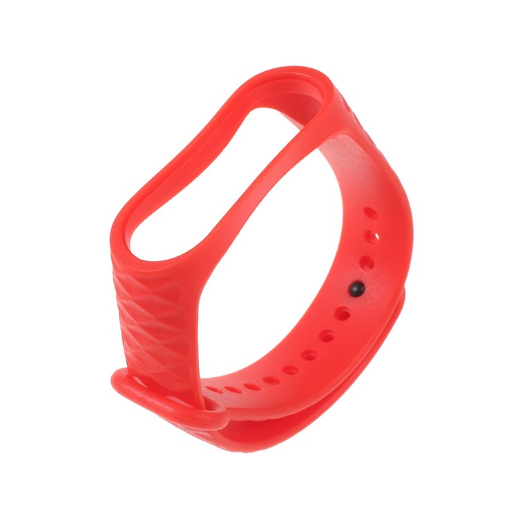 10Pcs/Set for Xiaomi Mi Band 3 Straps Replacement Rhombus Texture Soft TPU Wrist Band-14