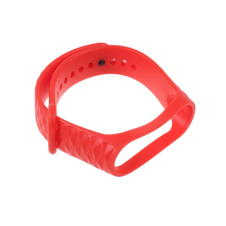 10Pcs/Set for Xiaomi Mi Band 3 Straps Replacement Rhombus Texture Soft TPU Wrist Band-15