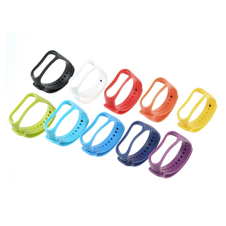 10Pcs/Set for Xiaomi Mi Band 3 Straps Replacement Rhombus Texture Soft TPU Wrist Band-2