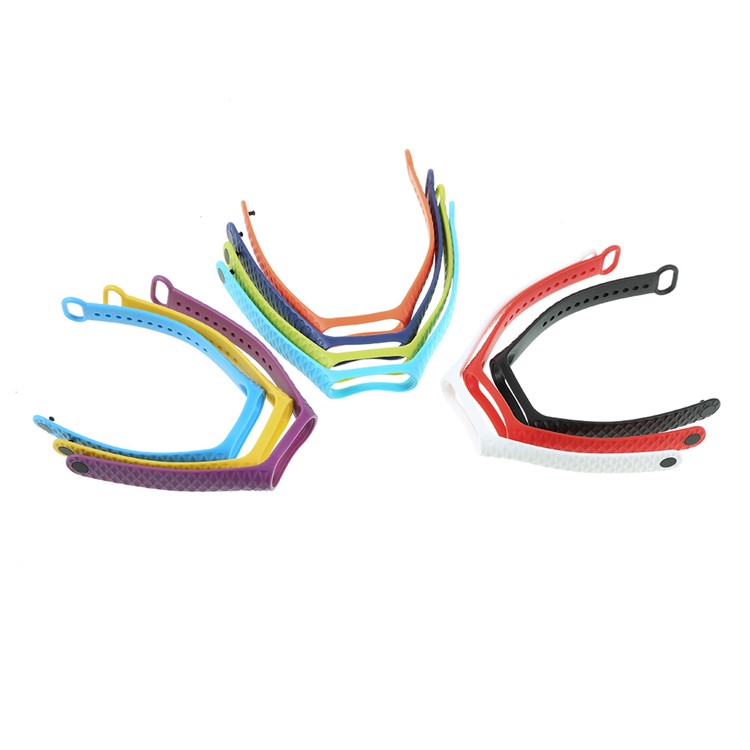 10Pcs/Set for Xiaomi Mi Band 3 Straps Replacement Rhombus Texture Soft TPU Wrist Band-3