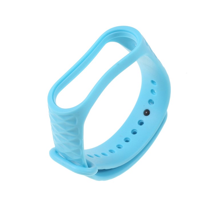 10Pcs/Set for Xiaomi Mi Band 3 Straps Replacement Rhombus Texture Soft TPU Wrist Band-30