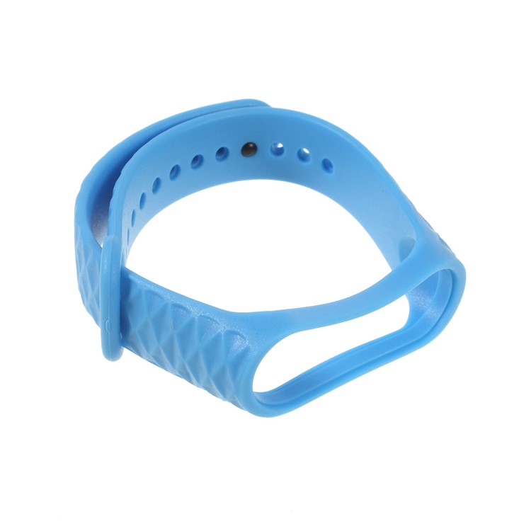 10Pcs/Set for Xiaomi Mi Band 3 Straps Replacement Rhombus Texture Soft TPU Wrist Band-35