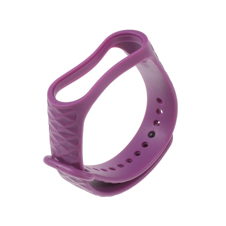10Pcs/Set for Xiaomi Mi Band 3 Straps Replacement Rhombus Texture Soft TPU Wrist Band-42