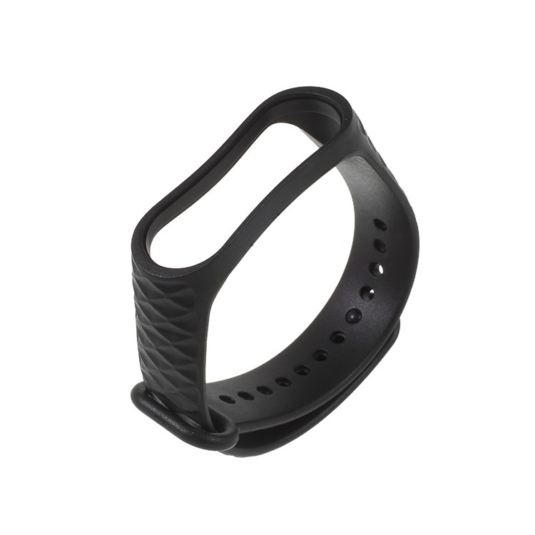 10Pcs/Set for Xiaomi Mi Band 3 Straps Replacement Rhombus Texture Soft TPU Wrist Band-5