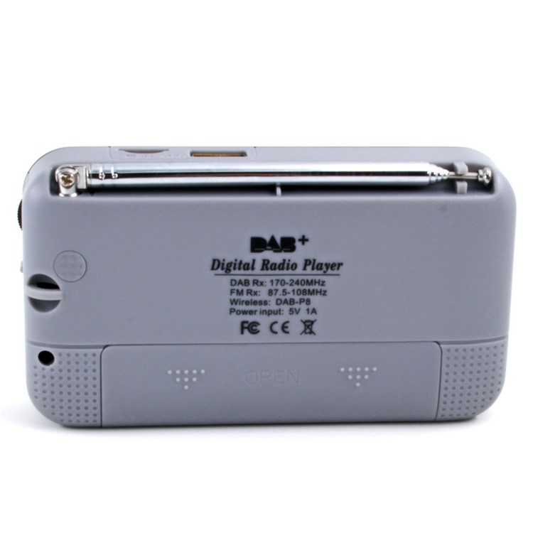 Portable Bluetooth DAB/DAB+ Digital Radio FM Player with Antenna Support USB Flash Disk / TF Card-5