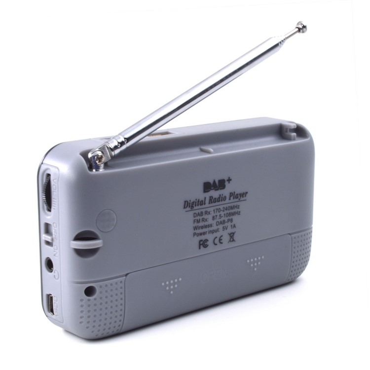 Portable Bluetooth DAB/DAB+ Digital Radio FM Player with Antenna Support USB Flash Disk / TF Card-7