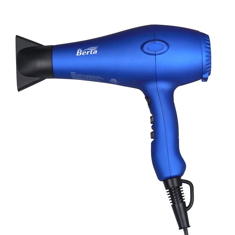 BERTA 108D 1875W Ceramic Ionic Hair Dryer 2 Speeds & 3 Temperatures Settings Blow Dryer - US Plug / Black-2