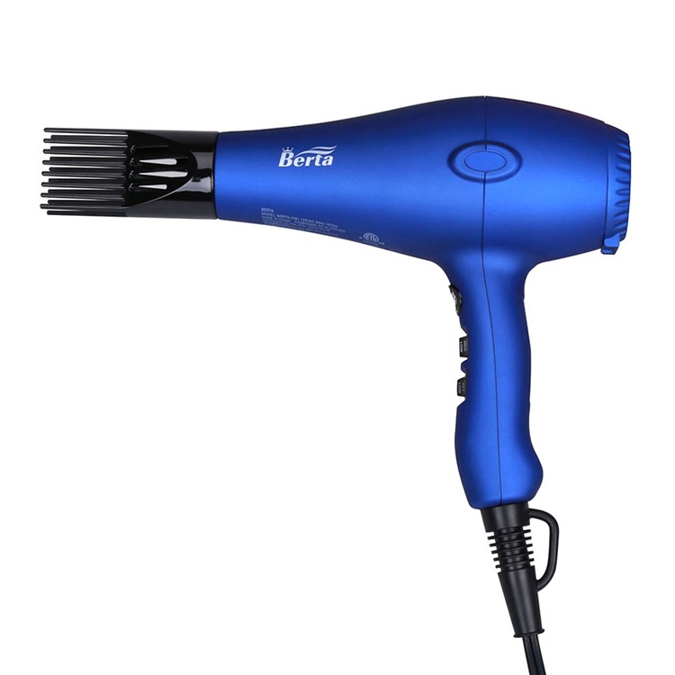 BERTA 108D 1875W Ceramic Ionic Hair Dryer 2 Speeds & 3 Temperatures Settings Blow Dryer - US Plug / Black-4
