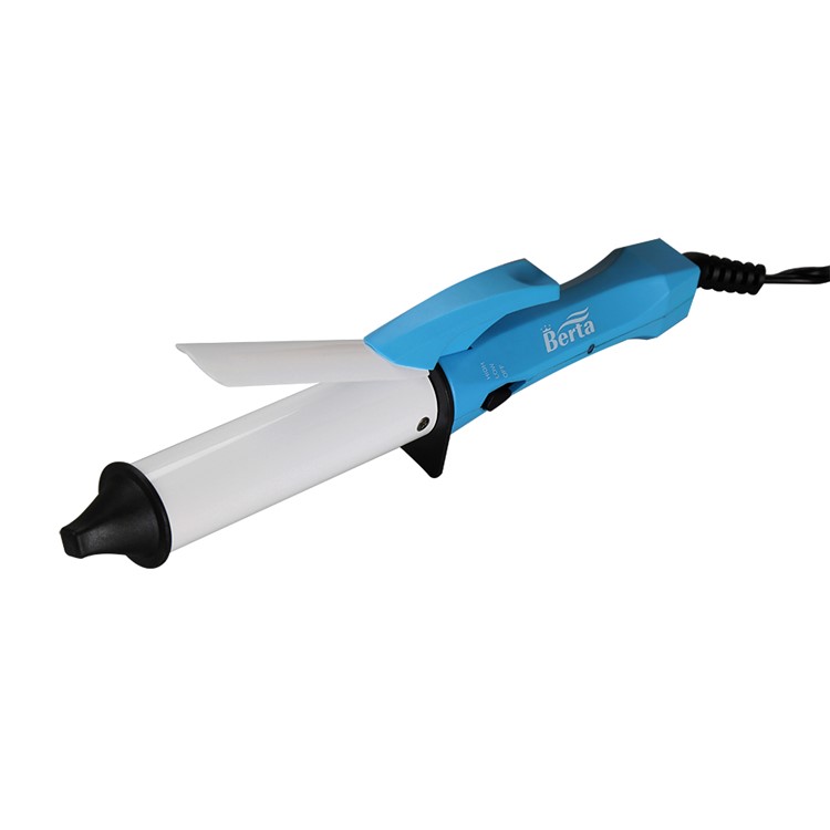 BERTA 106A 110-125V Mini Hair Curlers Hair Curling Iron Ceramic Hot Rollers - US Plug / Blue-4