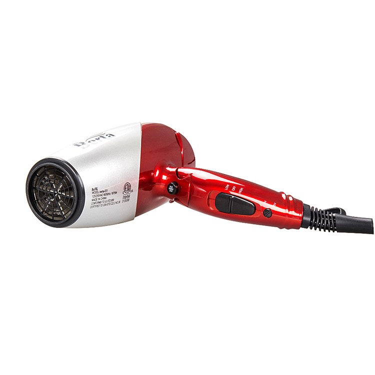 BERTA 031A 1875W Hair Dryer Salon Powerful Ceramic Ionic Hair Blower 110-125V - US Plug / Silver-6
