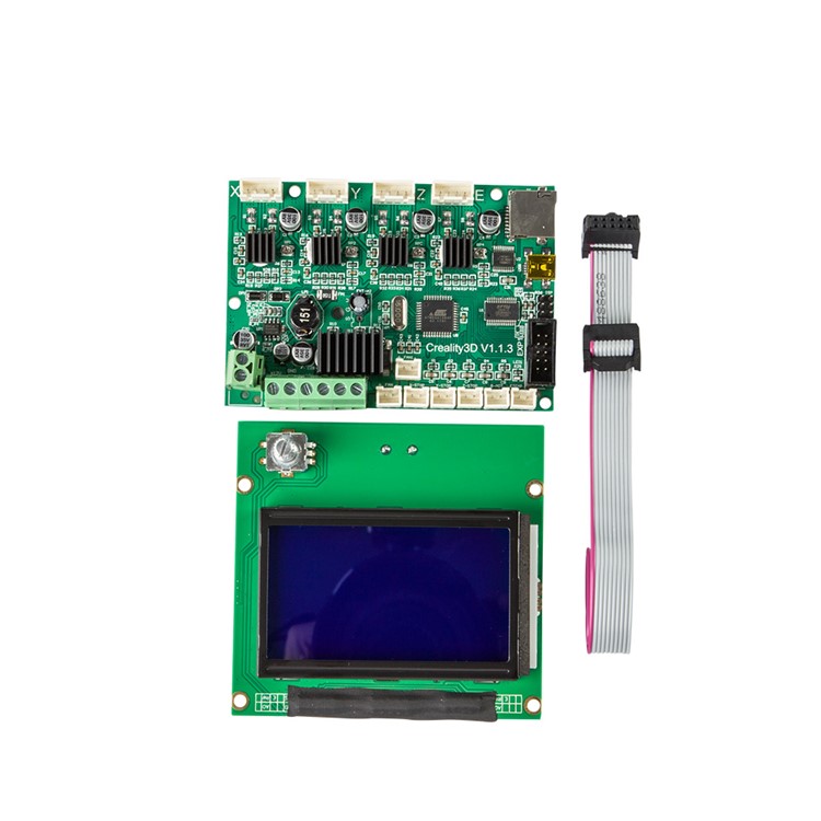 CREALITY Mainboard/Motherboard + LCD Display + Cables Replacement for Creality Ender-3/3S 3D Printer-3