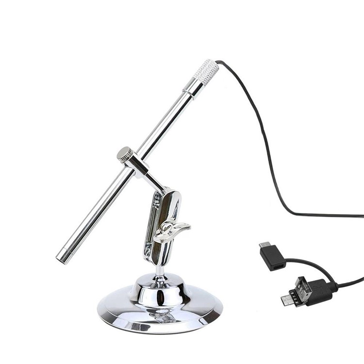 2MP USB Digital Microscope Loupe Webcam 200X 8LED Digital Image Monarch Processor PCB Inspection-2