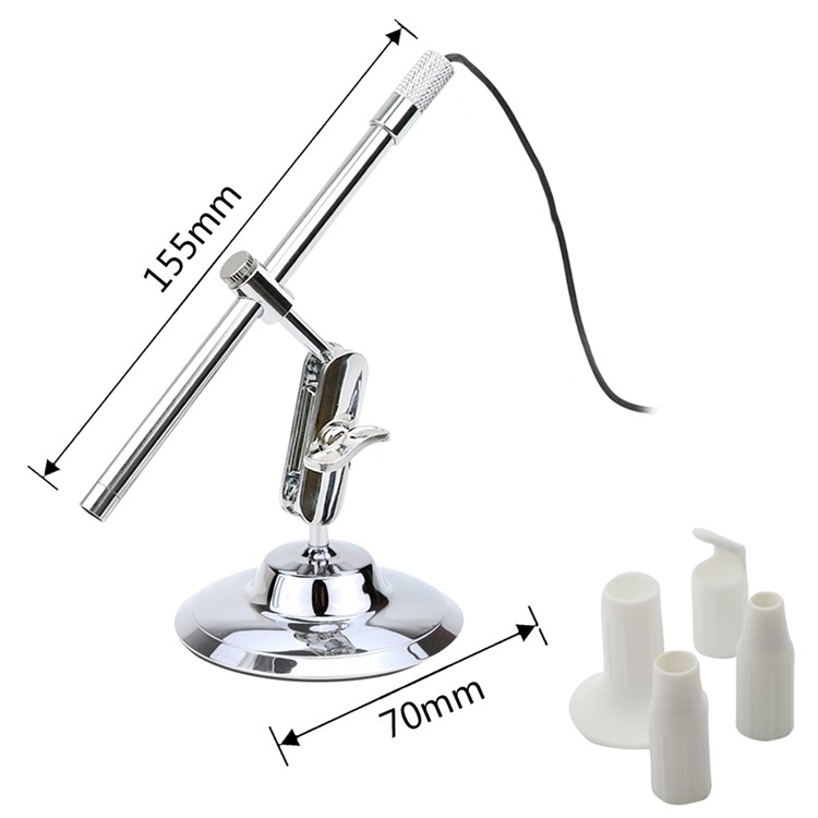2MP USB Digital Microscope Loupe Webcam 200X 8LED Digital Image Monarch Processor PCB Inspection-3