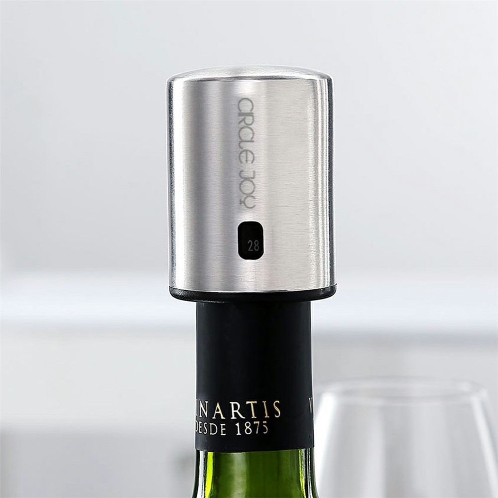 XIAOMI Youpin Kreis Freude CJ-JS01 Edelstahl-Vakuumspeicher Rotwein Stopper-2