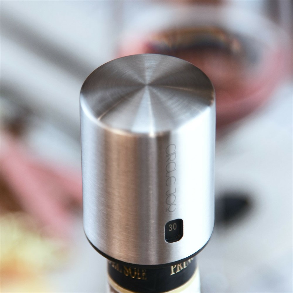 XIAOMI Youpin Kreis Freude CJ-JS01 Edelstahl-Vakuumspeicher Rotwein Stopper-5