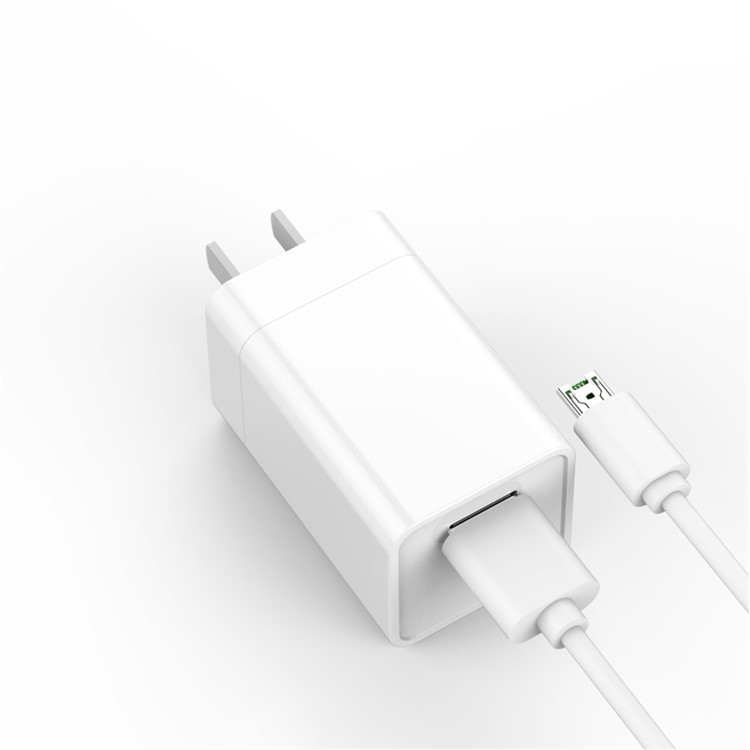 UPL VOOC C31 3.5A Quick Charge Wall Charger + Micro USB Charging Cable - White-2