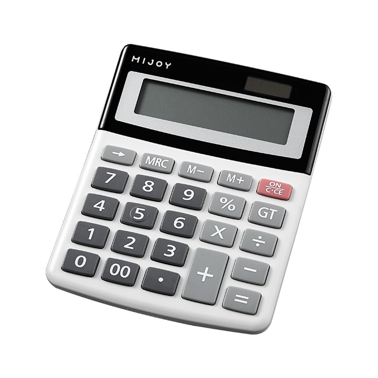 XIAOMI MIJOY CD-2401 Calculator 12 Bits LCD Display Intelligent Shutdown Function Calculator Student Calculation Tool for Office - White-1