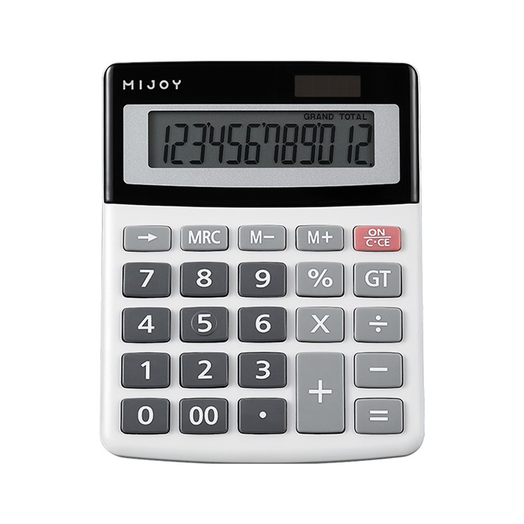 XIAOMI MIJOY CD-2401 Calculator 12 Bits LCD Display Intelligent Shutdown Function Calculator Student Calculation Tool for Office - White-2