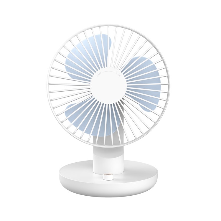 

Ballet - Portable Rechargeable Desktop 120° Rotation Moving Head Cooling Fan - White