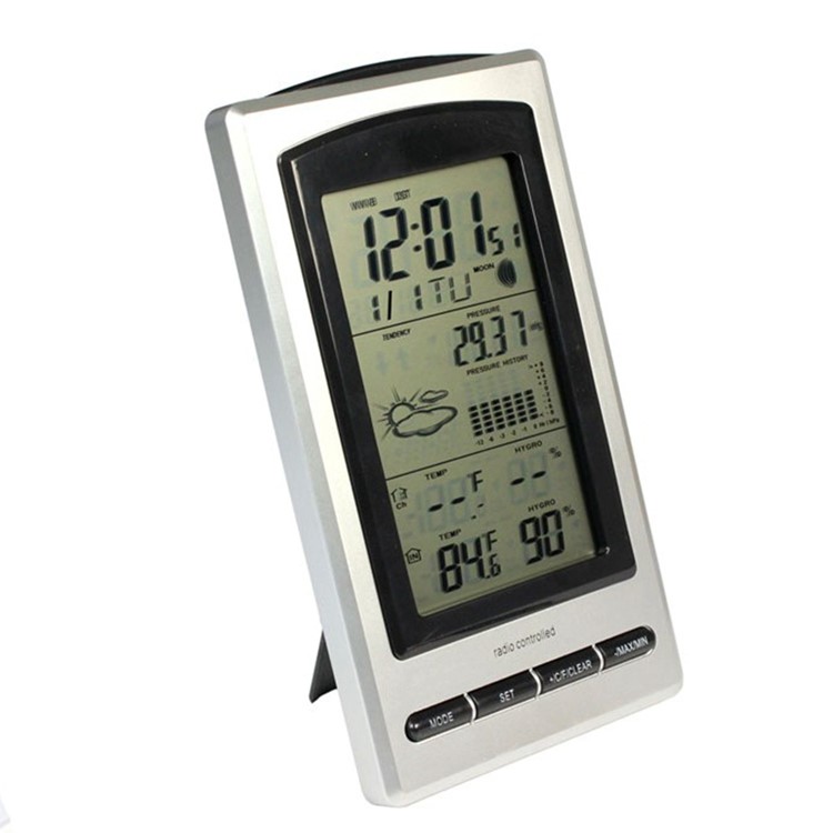 WS1066 Electronic Digital Radio Indoor Outdoor Thermometer Weather Station Forecaster-2