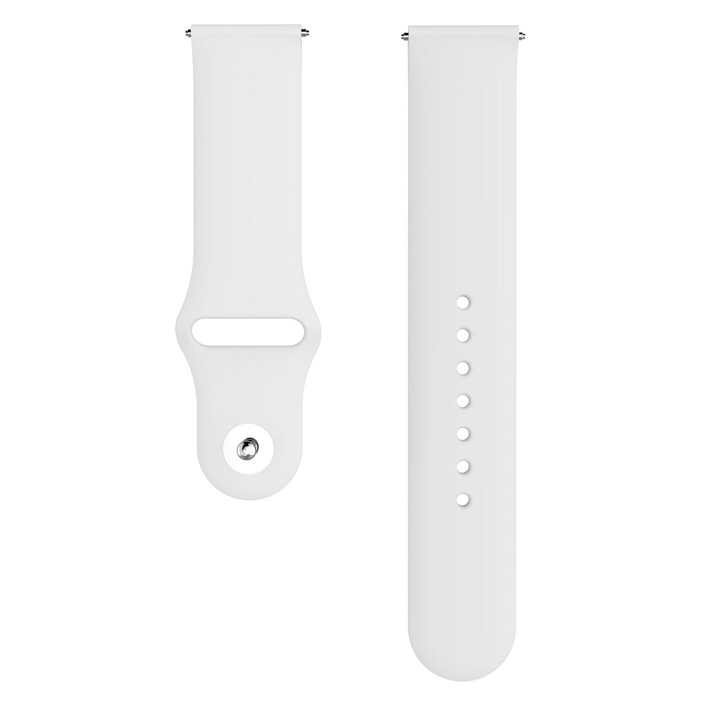 20mm Elegant Silicone Strap with Breathable Buckle for Huawei Watch GT 42mm - White-1