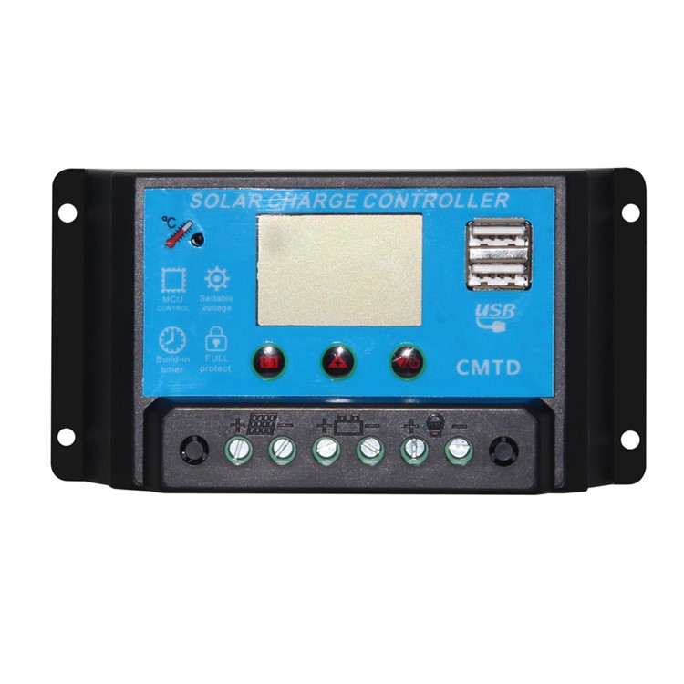 12V/24V 20A Solar Panel Battery Regulator Charger Controller with Dual USB 5V Output CMTD-2420-2