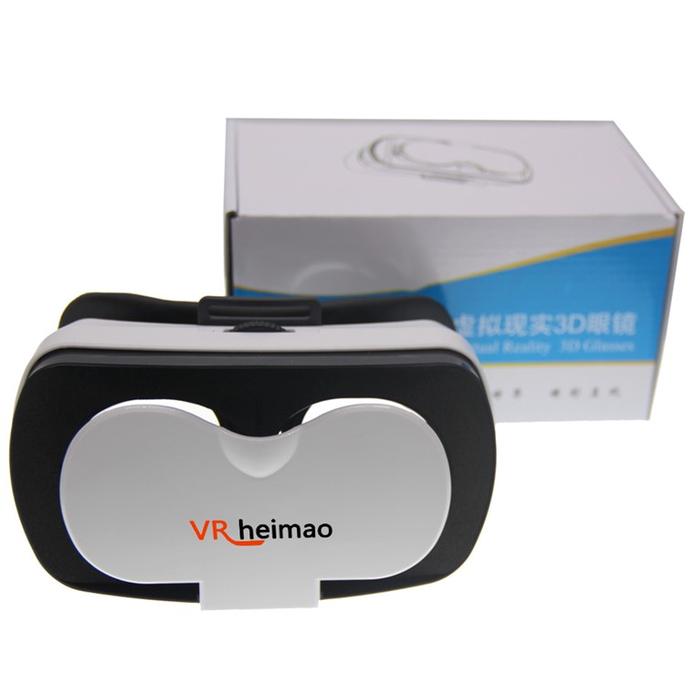 VRHEIMAO Mini 3D Virtual Reality VR Glasses Box Headset - White-12