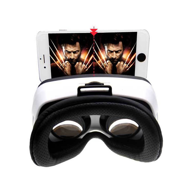 VRHEIMAO Mini 3D Virtual Reality VR Glasses Box Headset - White-3