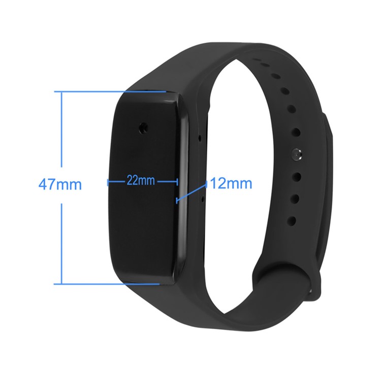 K18 Wearable Sport Bracelet with HD 1080P Hidden Camera Support 32G TF Card - Black-5