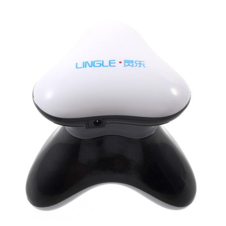 LINGLE Mini Vibrating Electric Body Massager, USB or Battery Powered - Black-2