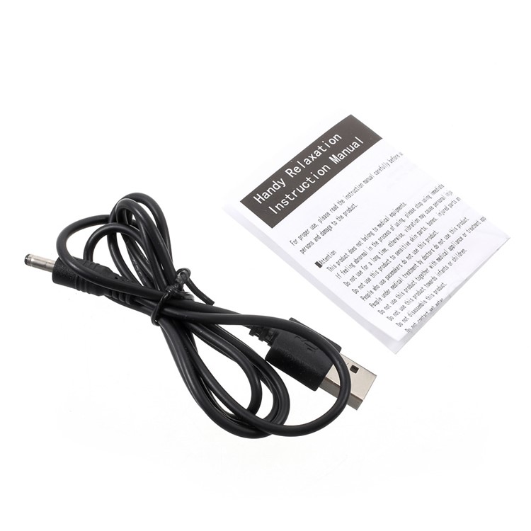 LINGLE Mini Vibrating Electric Body Massager, USB or Battery Powered - Black-7