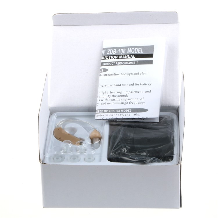 ZDB-108 Rechargeable Sound Amplifier Hearing Aid BTE Behind the Ear - EU Plug-5