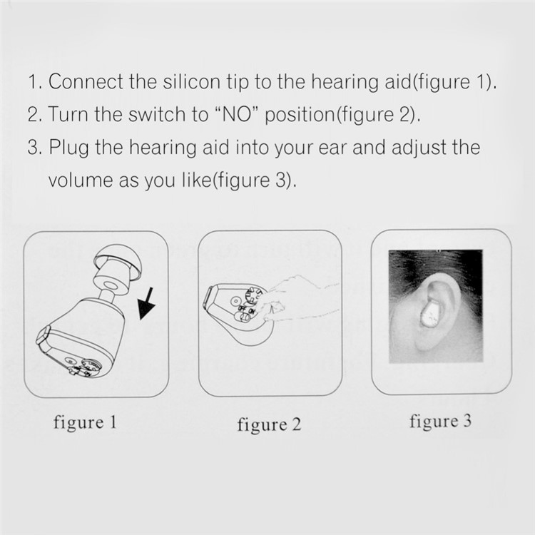 AXON K-88 Rechargeable ITE Hearing Aid Sound Amplifier Volume Adjustable - EU Plug-11