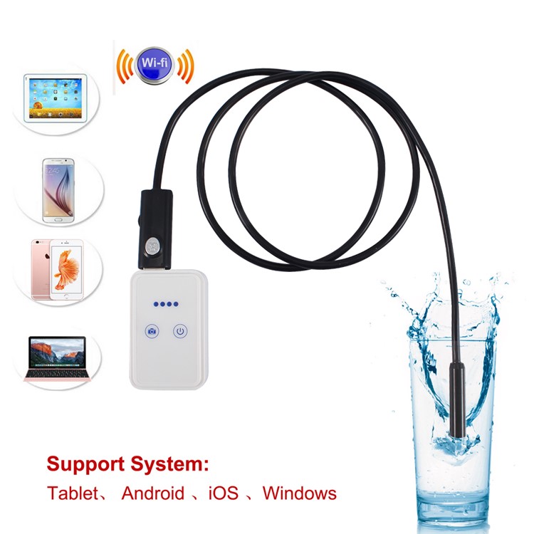 WiFi Connection 6-LED 8.5mm HD Lens USB Endoscope Inspection Tube Camera for iOS Android Windows-1
