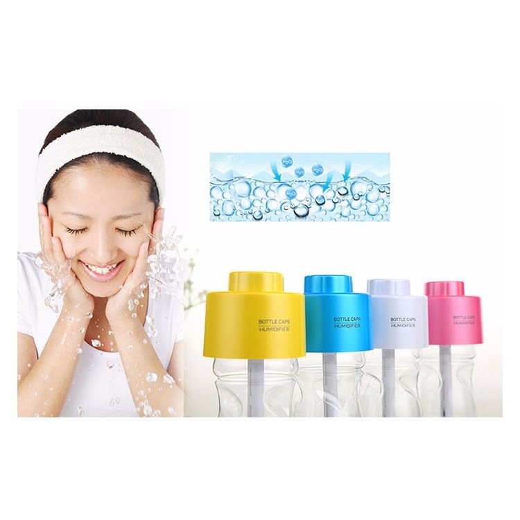 Mini Water Bottle Cap Humidifier DC 5V USB Air Purifier - White-10