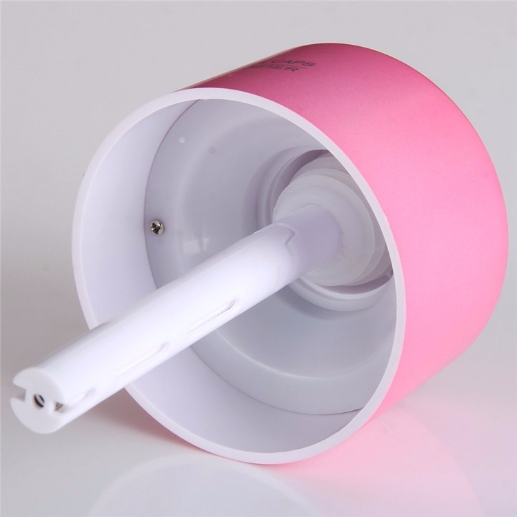 Mini USB Water Bottle Cap Humidifier Air Purifier Mist Maker - Pink-4