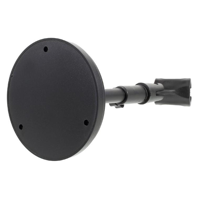Height Adjustable Desk Microphone Stand Plastic Base with Mic Clip - Black-8