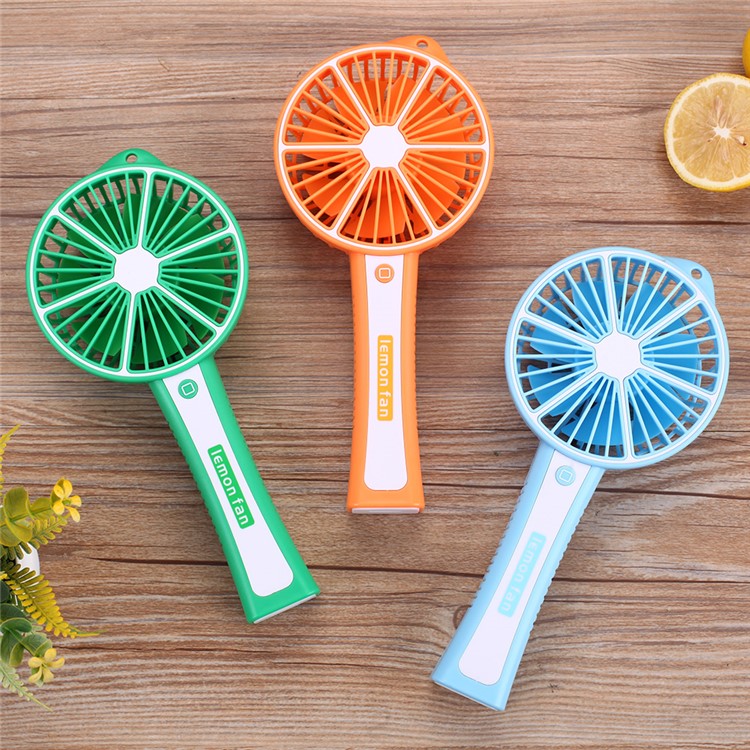 Lemon Shaped Mini Portable Handheld USB Fan Summer Air Circulator Cooling Fan (GXZ-608) - Blue-6