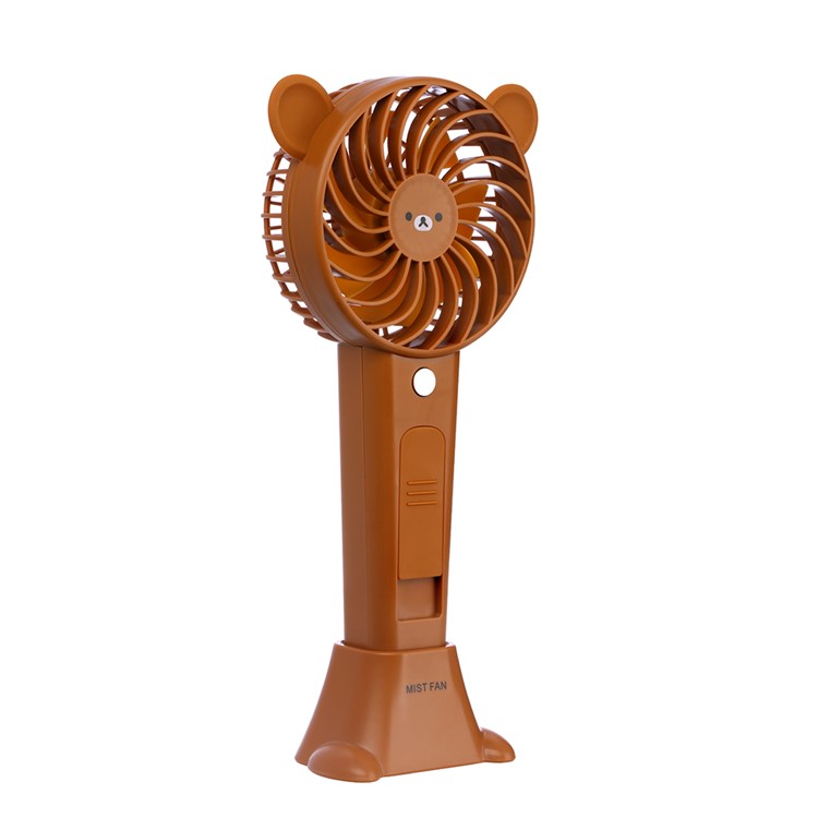 Portable Handheld Mini Beauty Replenishment Fan Cooling Fan with Water Spray - Bear-2