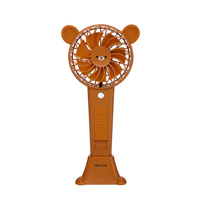 Portable Handheld Mini Beauty Replenishment Fan Cooling Fan with Water Spray - Bear-3