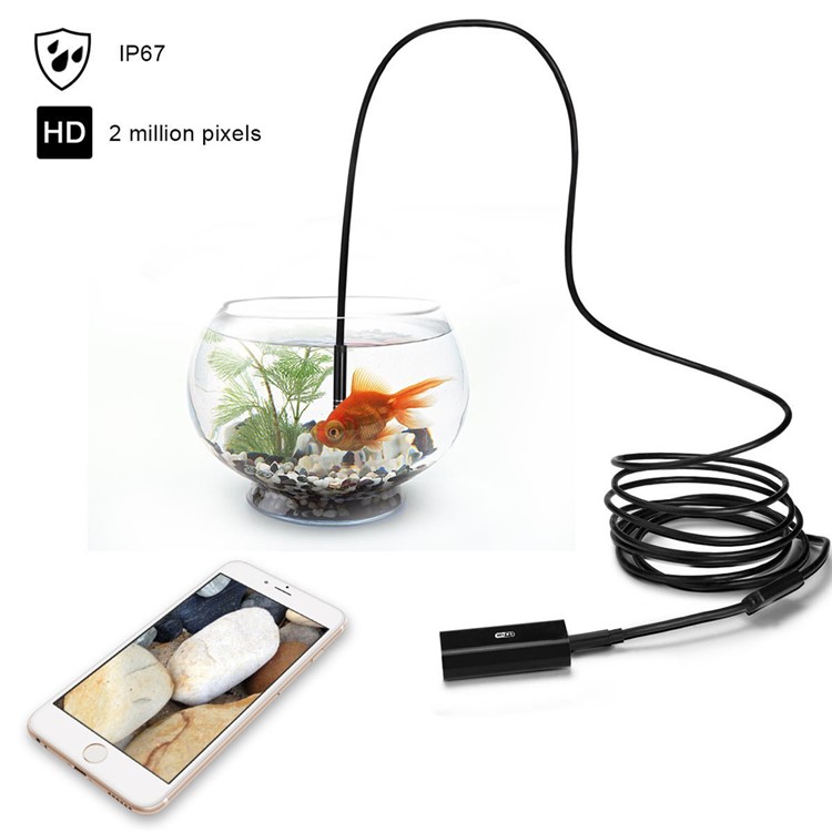 2.0MP Wireless Endoscope WiFi Borescope Video Inspection Camera for iOS and Android Phones - Black-7