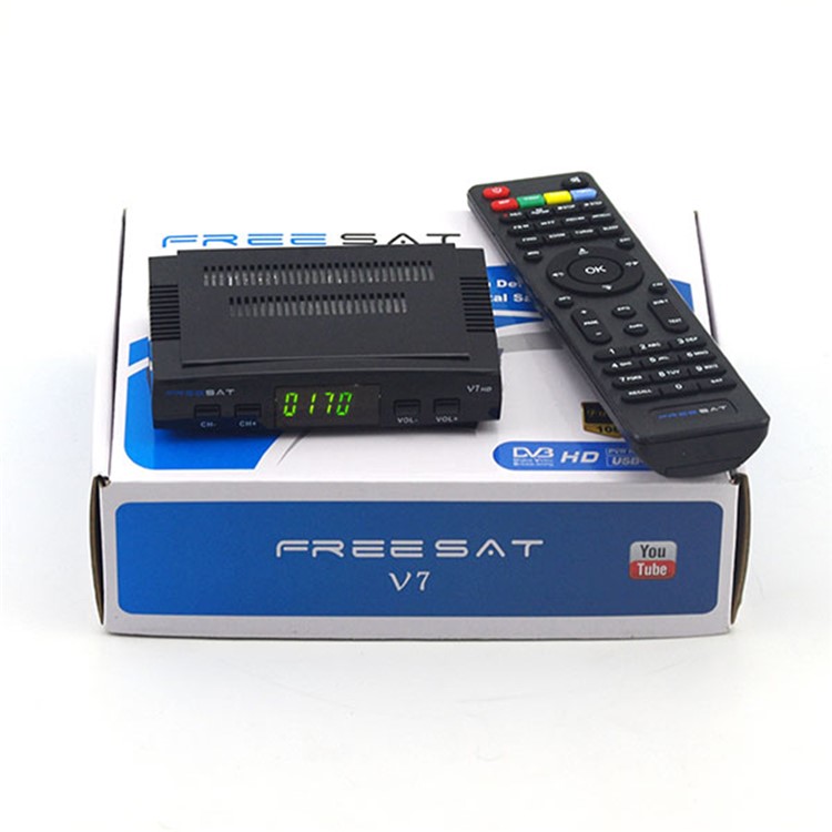 FREESAT V7 Satellite Decoder + USB WiFi HD 1080P Satellite Receiver ...