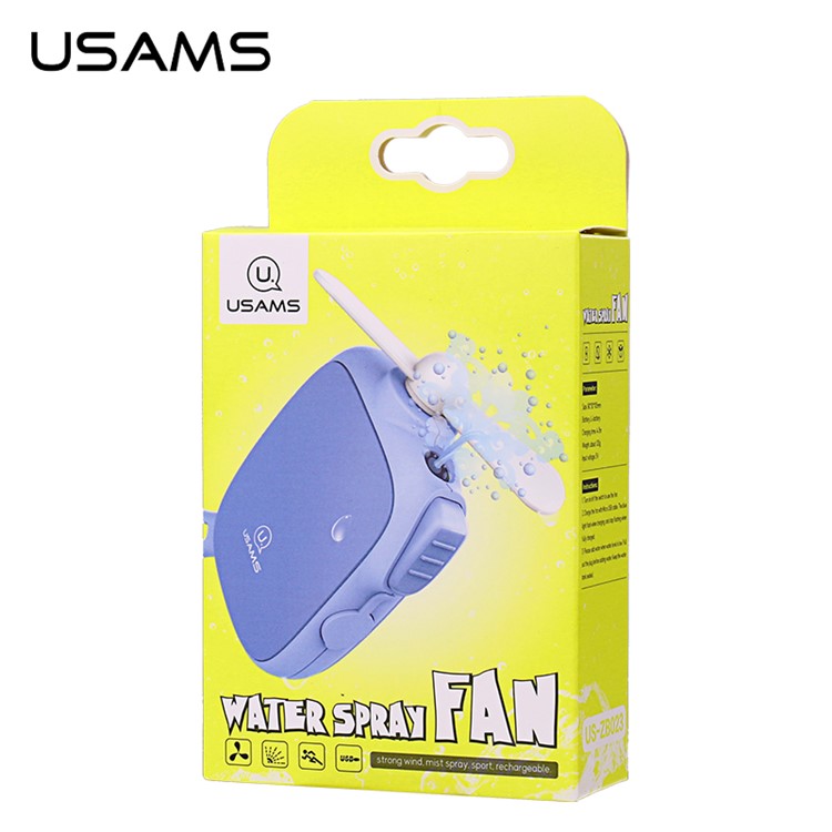 USAMS US-ZB023 Mini Portable Water Spray Rechargeable Fan - Pink-3