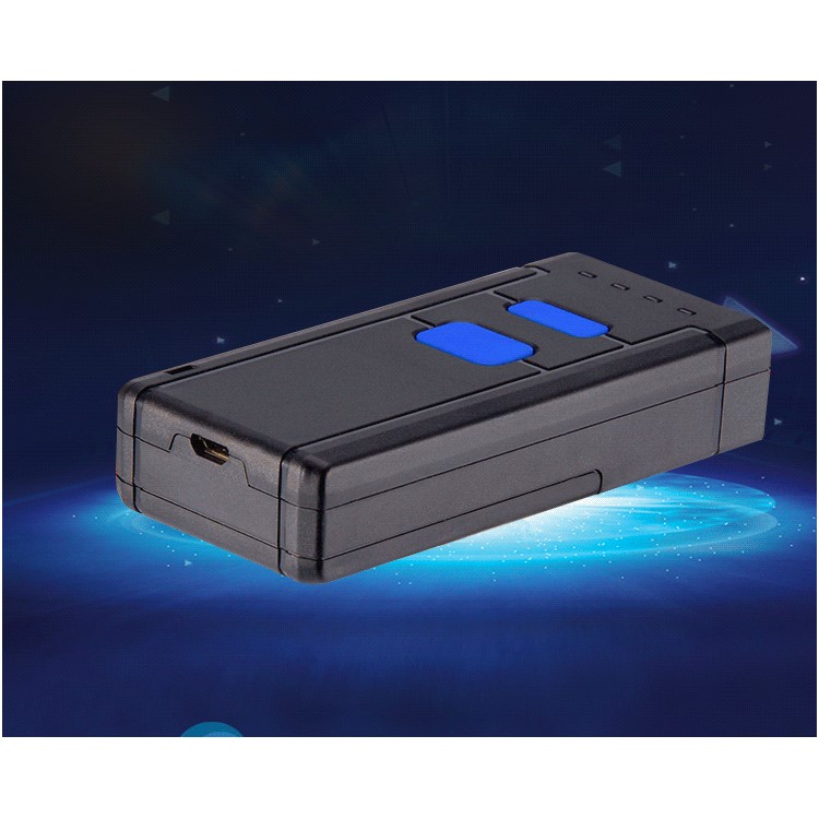 USB Bluetooth Barcode Scanner Symcode 1D Mini Wireless Handheld Laser Barcode Scanner Reader - Black-7
